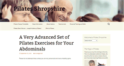Desktop Screenshot of pilatesshropshire.com