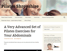 Tablet Screenshot of pilatesshropshire.com